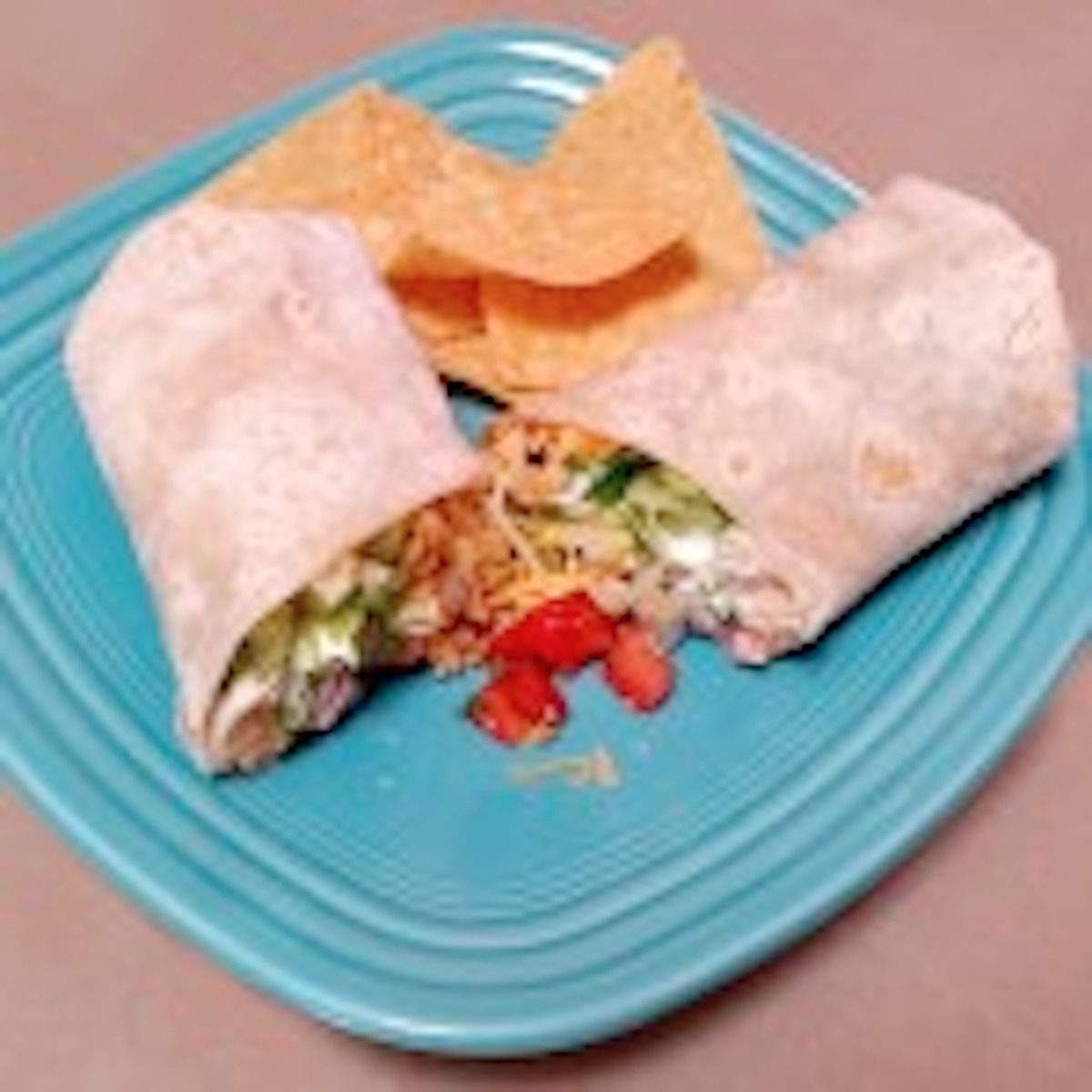 Baja Veggie Burrito.