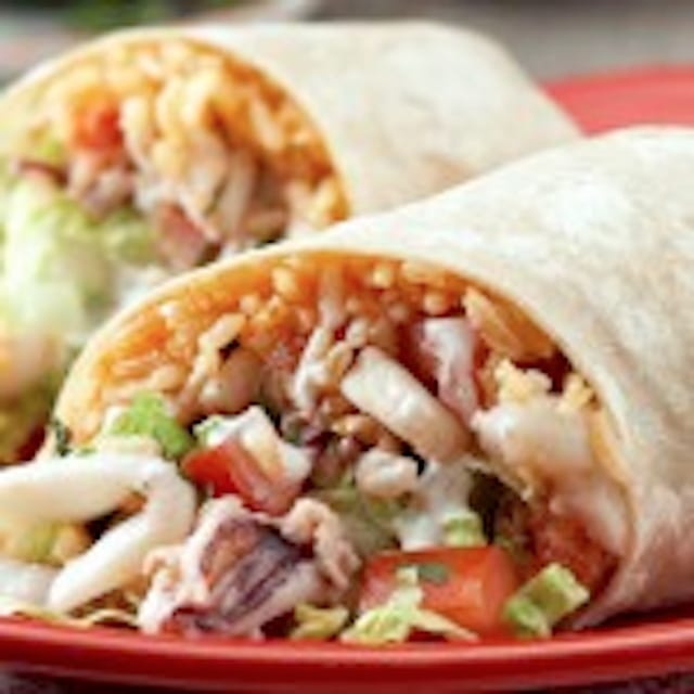 Spicy Calamari Burrito.