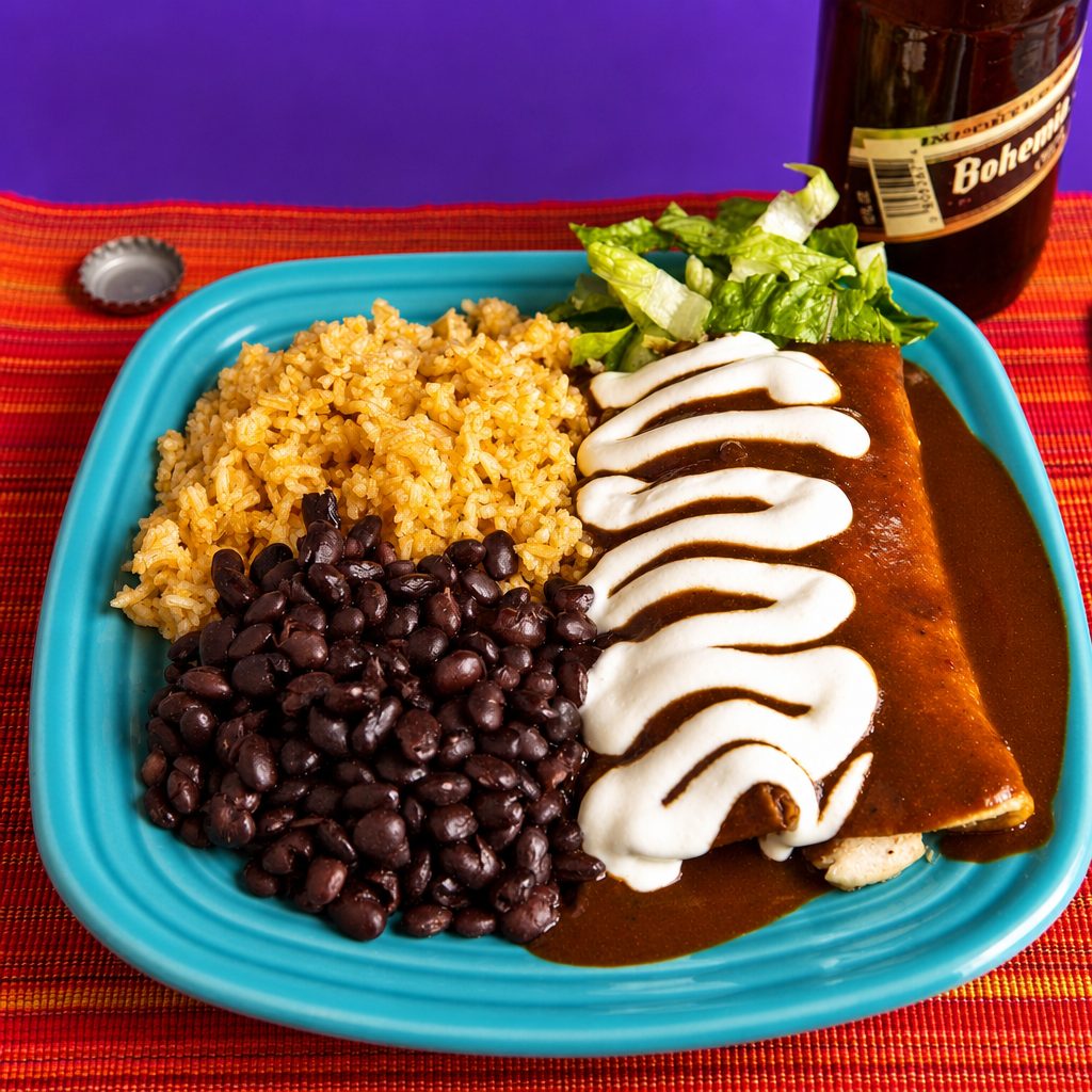 Enchiladas Rojas.