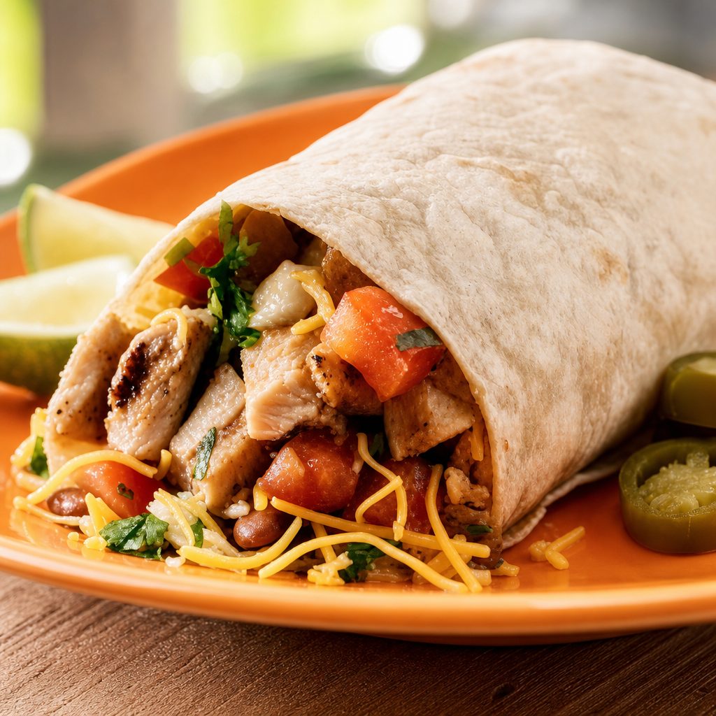 Grilled Chicken Burrito.