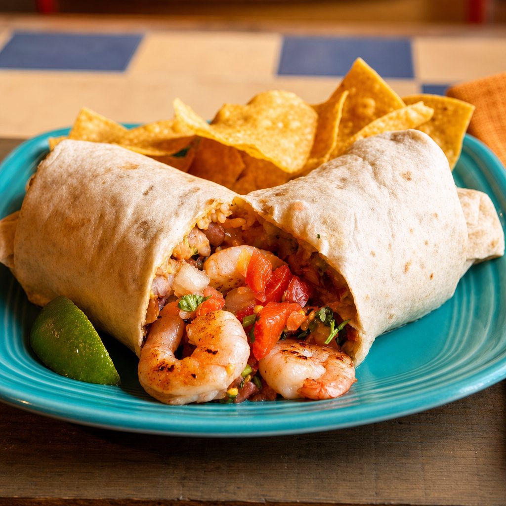 Prawn Burrito.