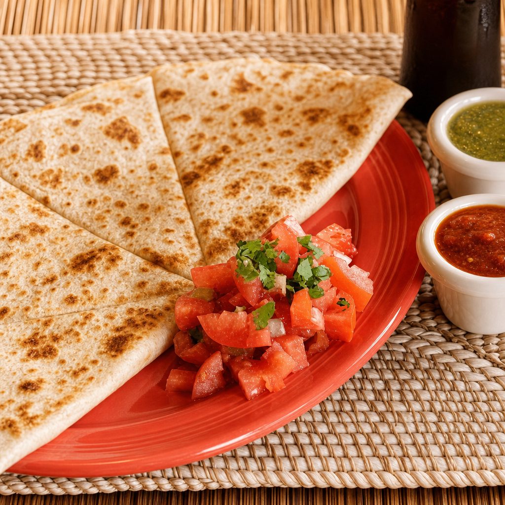 Prawn Quesadilla.