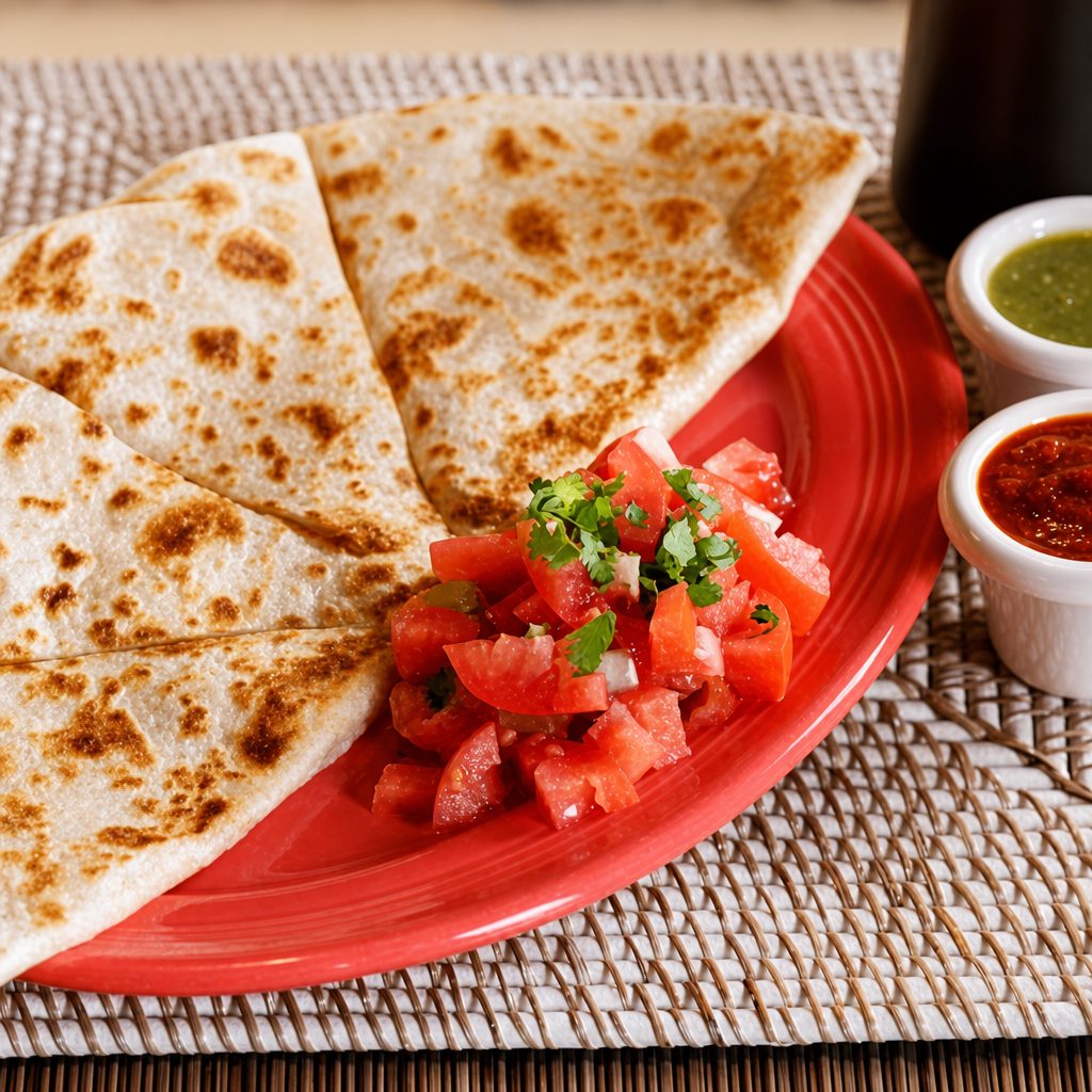 Veggie Quesadilla.