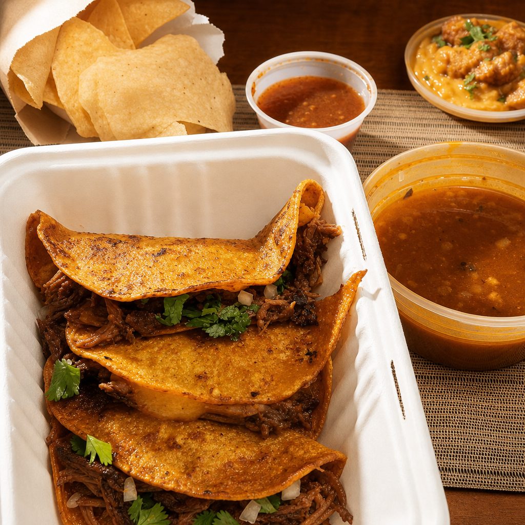 Quesabirria Taco Combination.