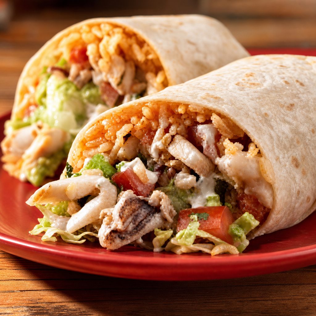 Spicy Calamari Burrito.