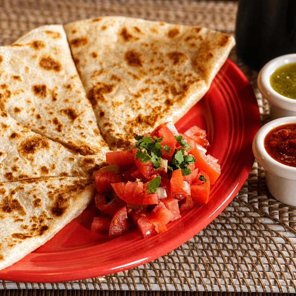 Lobster and Prawn Quesadilla.